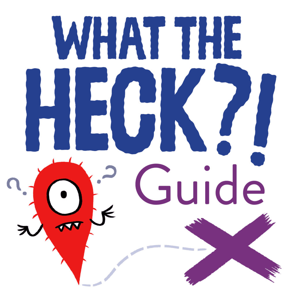 What the heck guide logo