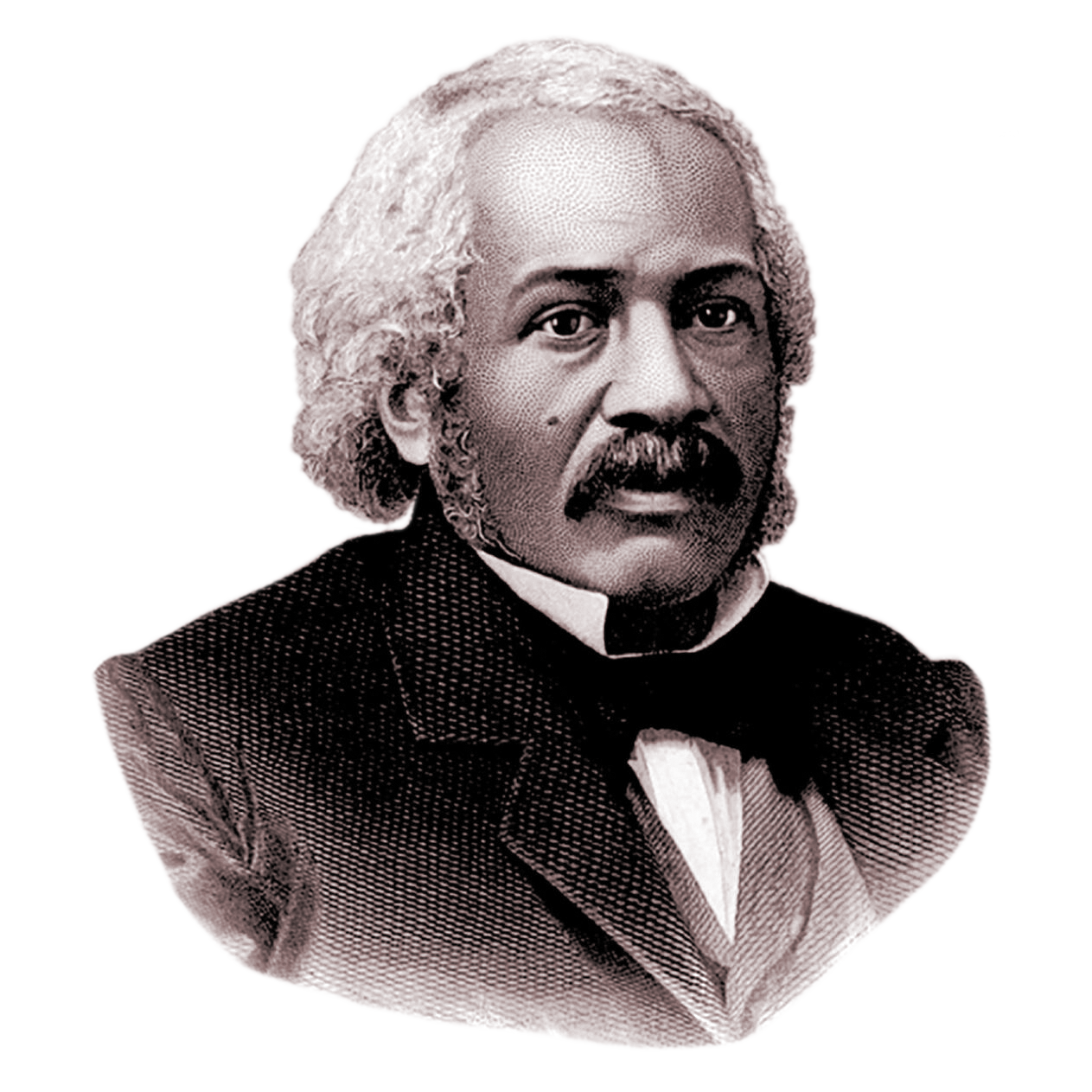 Sepia-toned engraved portrait of Dr. James McCune Smith, the first Black American to earn a medical degree